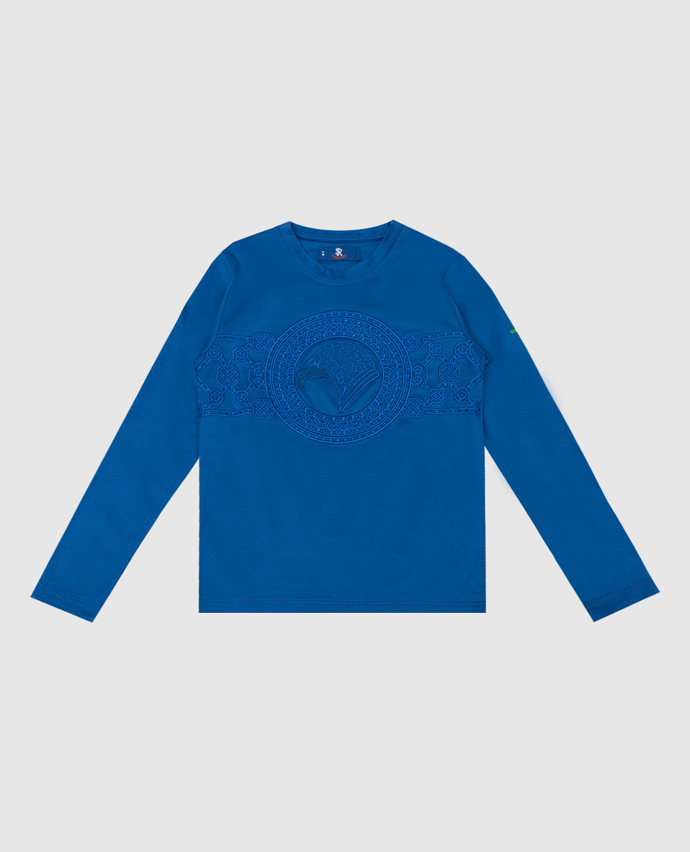 Baby blue longsleeve with logo embroidery