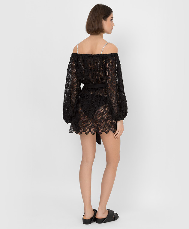 Moeva Чорна сукня міні у візерунок ARLINDA0575 зображення 4