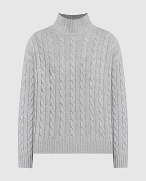 Peserico Сірий светр з фактурним візерунком S99018F0709095