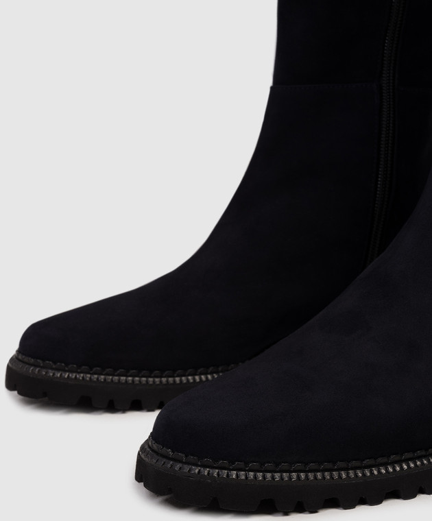 Brunate - Blue suede boots 18588 - buy with Netherlands delivery at Symbol