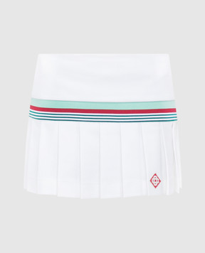 Casablanca Белая юбка мини с логотипом WF23SK07801