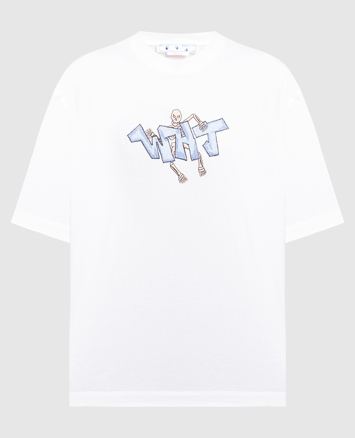 Off-White OMAA120F22JER012 GRAFFITI T-shirt White