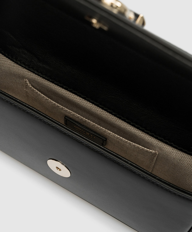 Jimmy Choo Черная кожаная сумка Varenne Mini Shldr VARENNEMINISHLDRDAH изображение 4