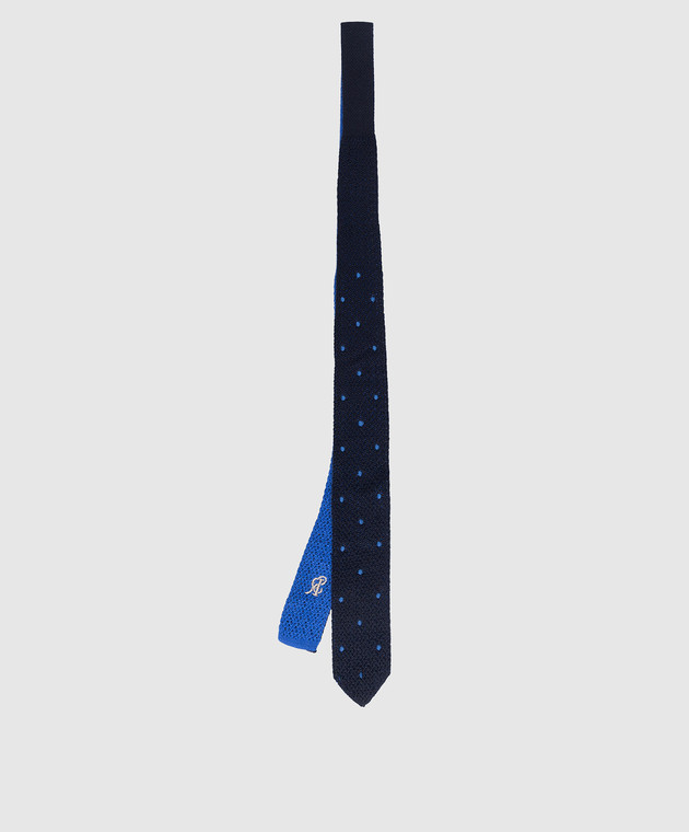 Stefano Ricci Дитяча чорна краватка в горох із кашеміру та шовку. YCRMTSR1001 зображення 2