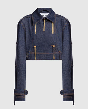 Materiel Двобортна джинсова куртка з ланцюжками MPF23N1869JKDE