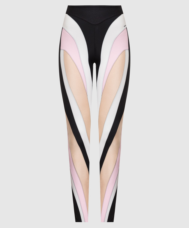 Thierry Mugler - Леггинсы с узором Spiral 22W1PA0240850 купить в