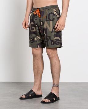 Dolce&Gabbana Шорти-карго із принтом логотипу M4B30THSM7O