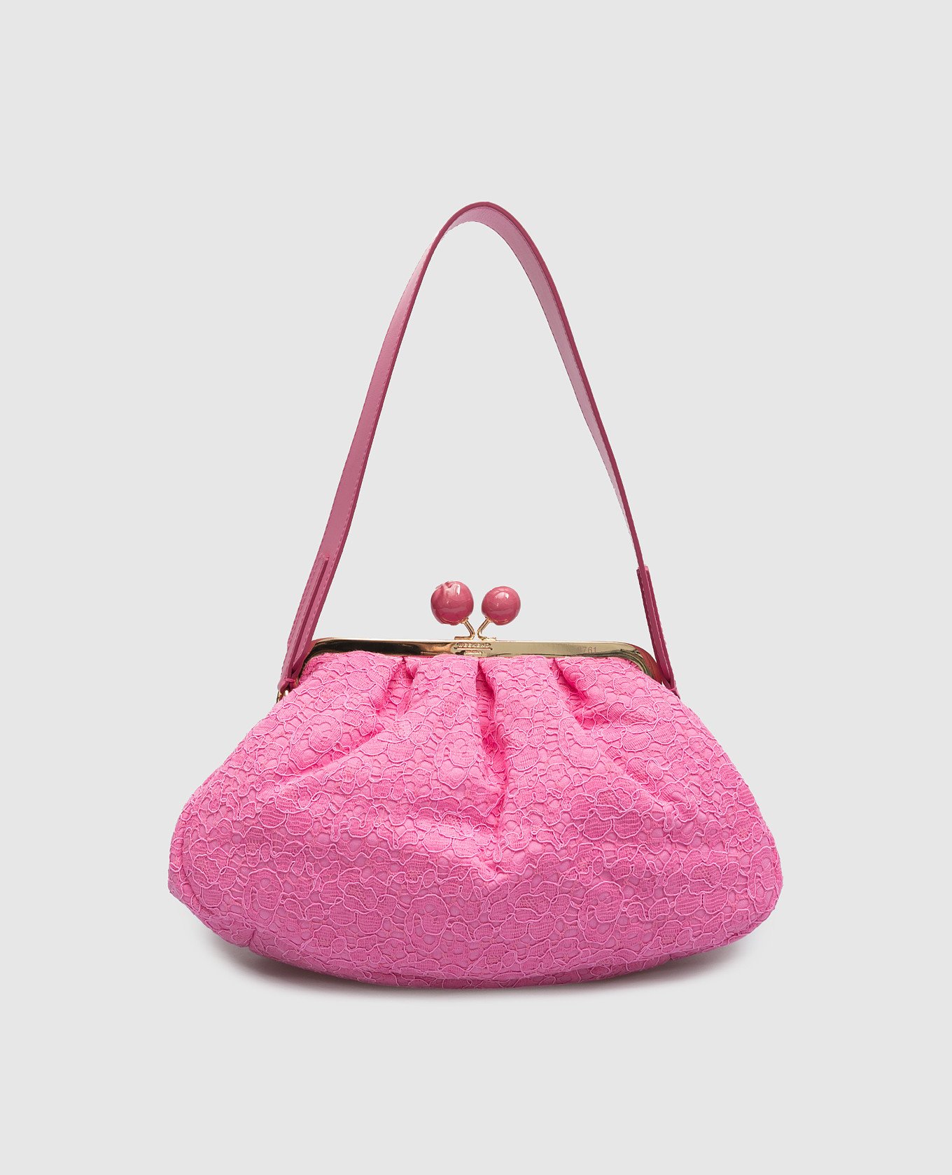 Pink bag with lace