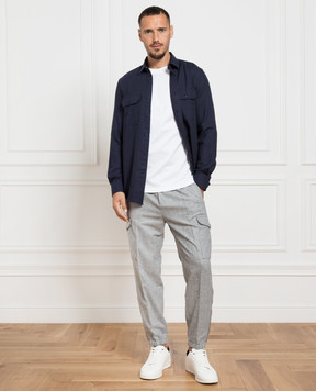 Brunello Cucinelli Сірі карго з вовни ME258H0640