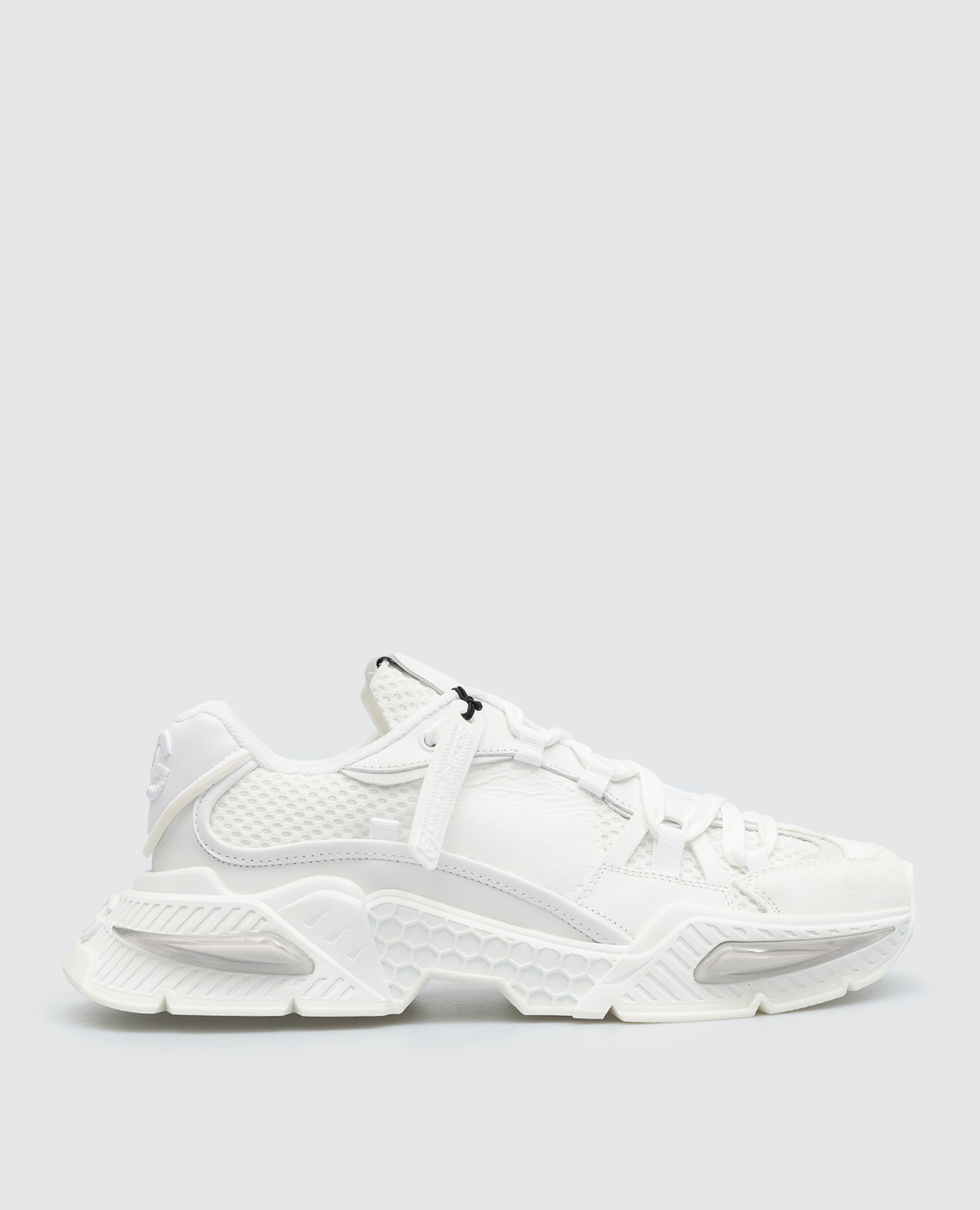 White Airmaster combo sneakers with logo