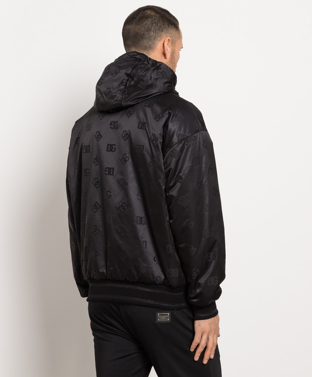 Dolce&Gabbana Черная двусторонняя куртка с логотипом G9ZT7TFUGK6 изображение 4