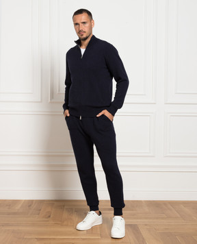 Cashmere&Whiskey Синий кардиган из кашемира MU7931307341PF