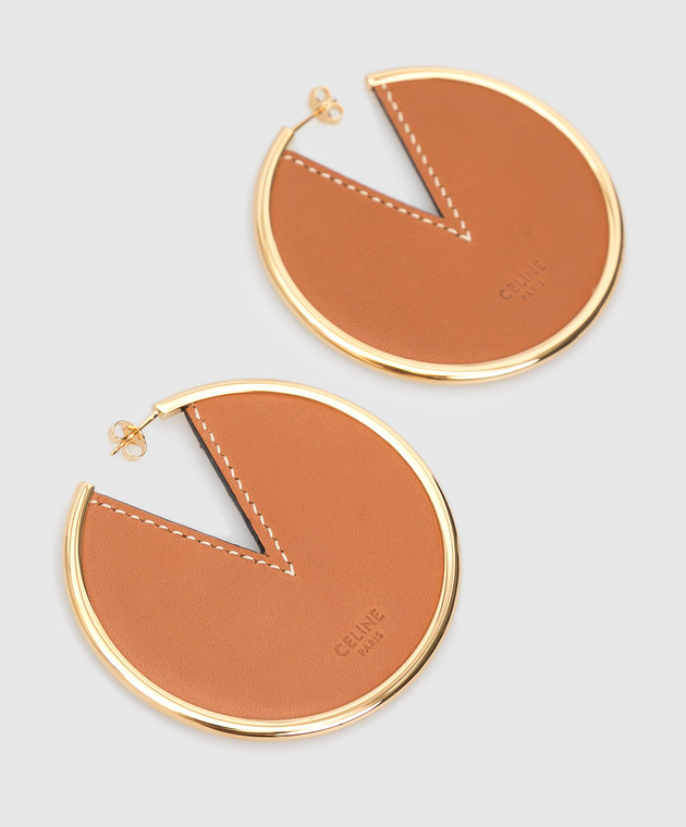 Celine Коричневые серьги 46T413BCR изображение 5