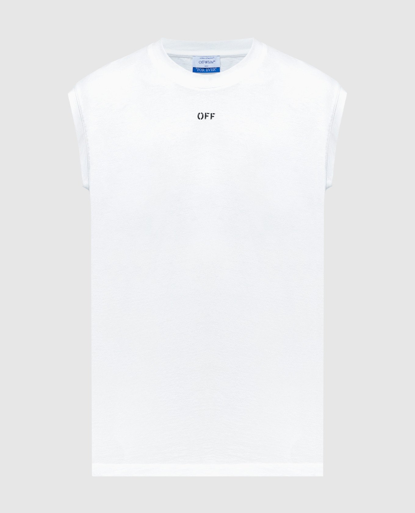 White t-shirt with Off print