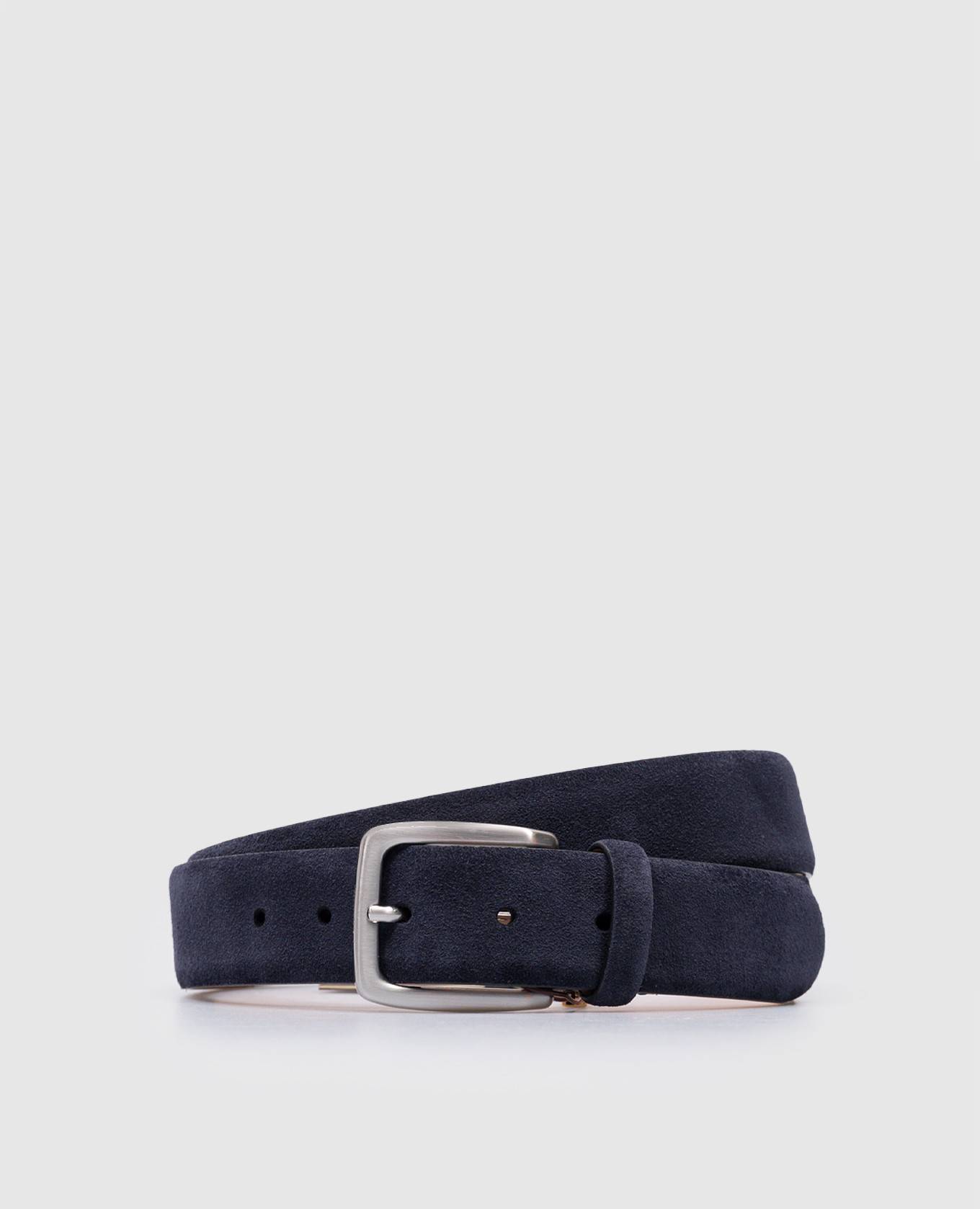 Blue leather belt BATTISTA