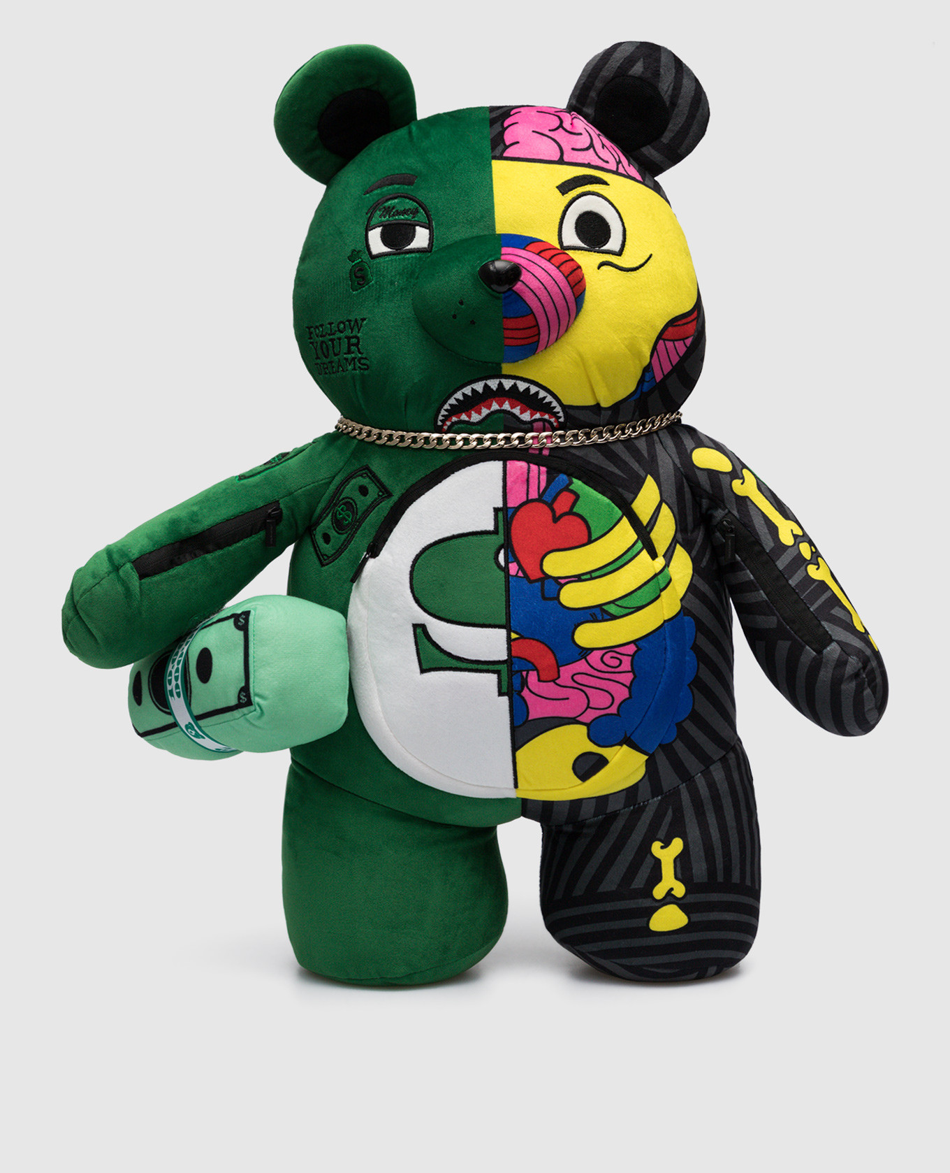 

Рюкзак в форме медведя Teddy Bear anatomy green, Зеленый, Рюкзаки