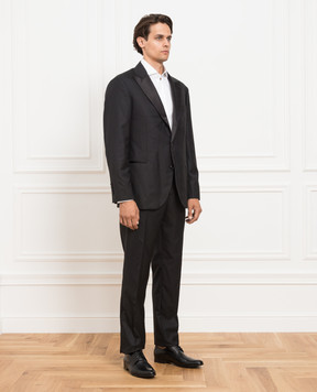 Brunello Cucinelli Черный костюм из шерсти MF460AS28
