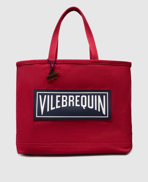 Vilebrequin Червона пляжна сумка BRITBAG з логотипом BRGU3100