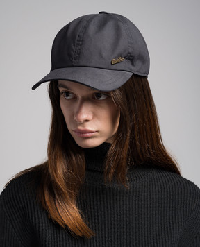 Borsalino Чорна кепка Hiker Rain з логотипом B95174BVAA0019