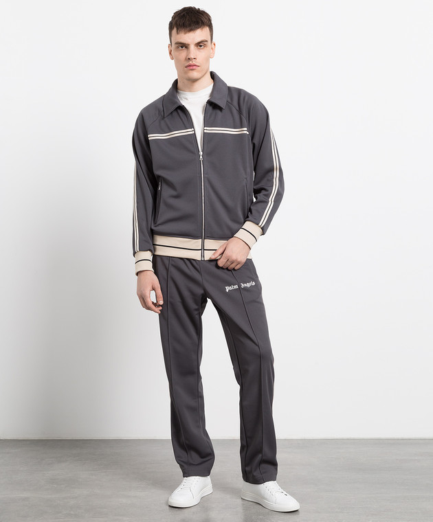 Palm Angels - Серые спортивные брюки с лампасами PMCJ004F22FAB001 Palm Angels - Серые спортивные брюки с лампасами PMCJ004F22FAB001
