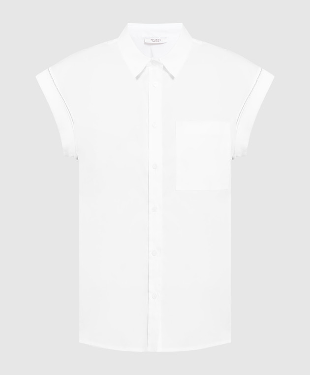 Peserico White shirt with monil chain S06634B8928