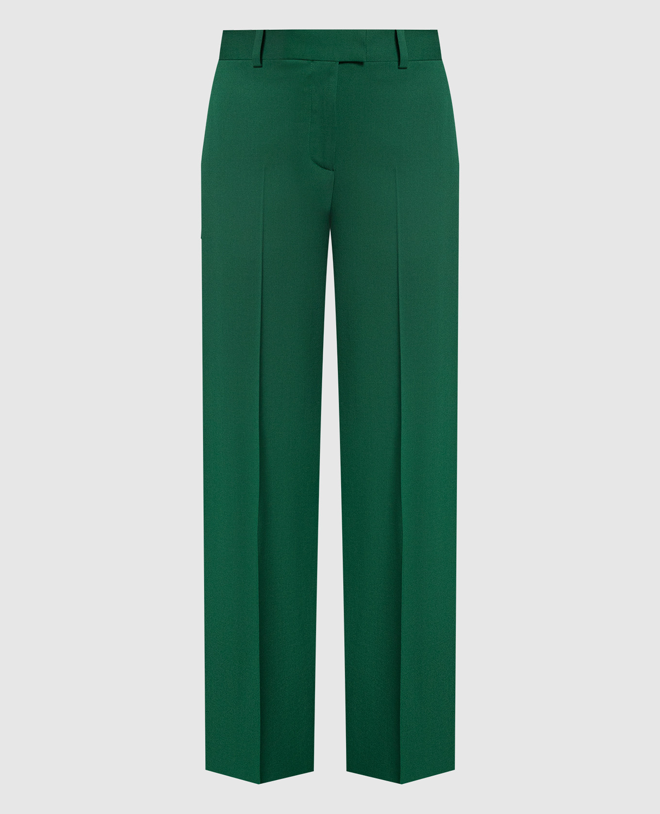 

Зеленые штаны Jagger из шерсти, Зеленый, Зауженные брюки