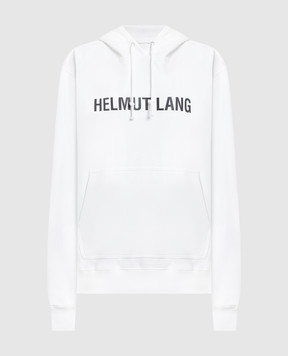 Helmut Lang Белые худи с принтом логотипа L09HM521w