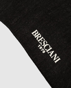 Bresciani Сірі шкарпетки з логотипом MC001UN0006XX