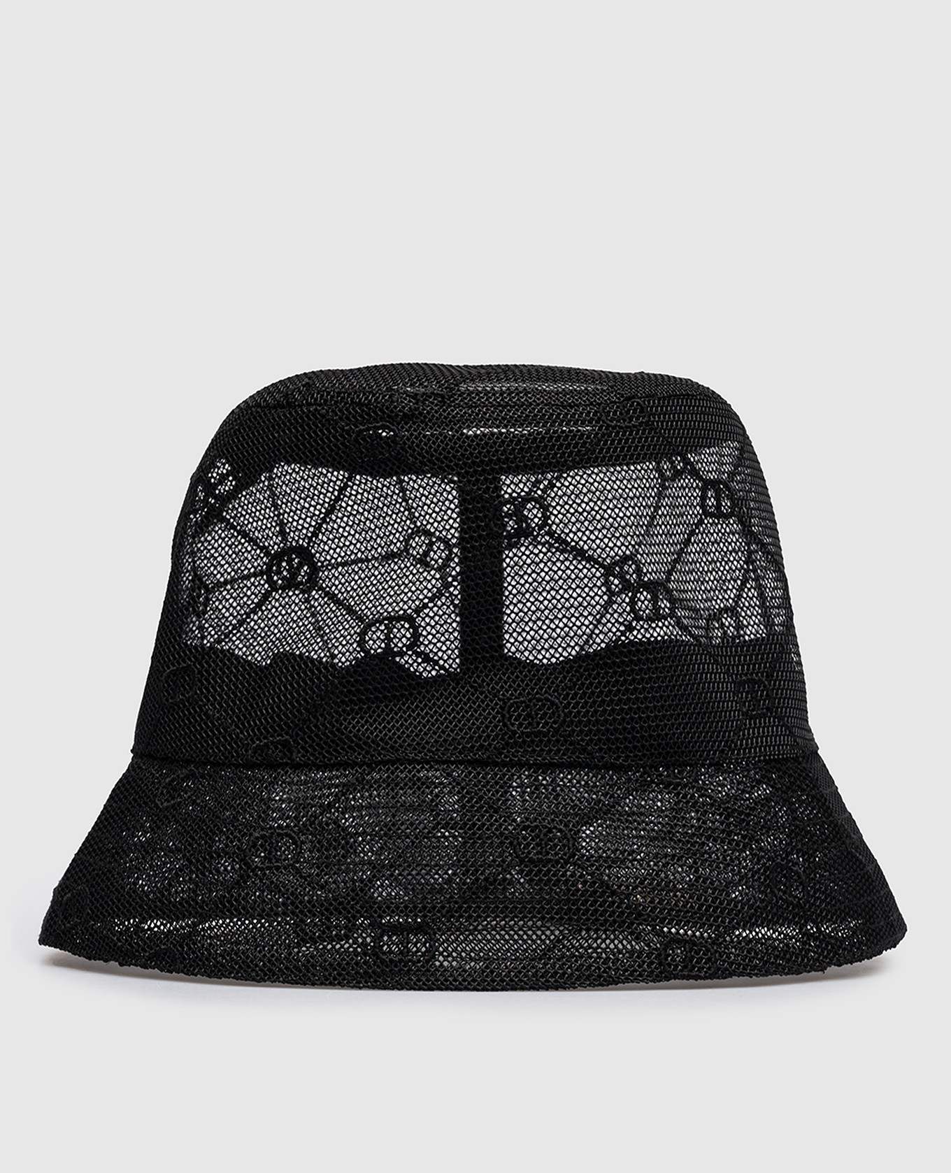 

Черная панама с вышивкой логотипа, Черный, Панамы