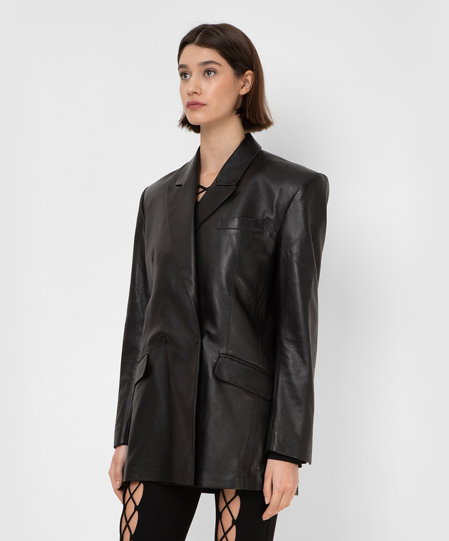 David Koma - Black leather jacket R22DK31J - buy with European delivery ...