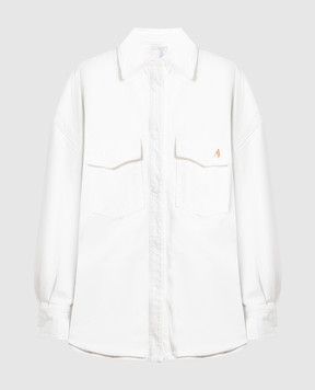 The Attico White denim jacket 231WCB10D051