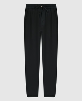 Versace Jeans Couture Чорні штани з логотипом 75GAA100N0220