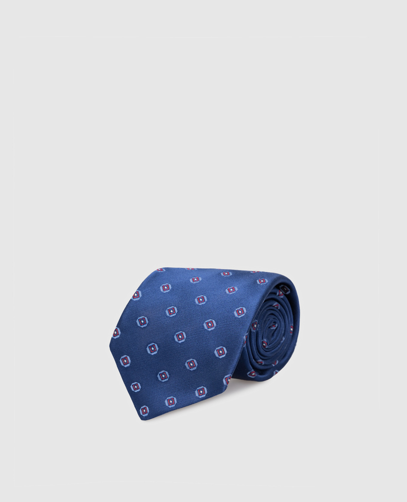 Синя краватка з шовку