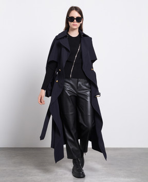 Alexander McQueen Чорний джемпер в рубчик 759734Q1A6F