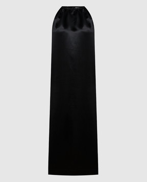Lou Lou Studio Чорна сукня MORENE з шовком MORENE