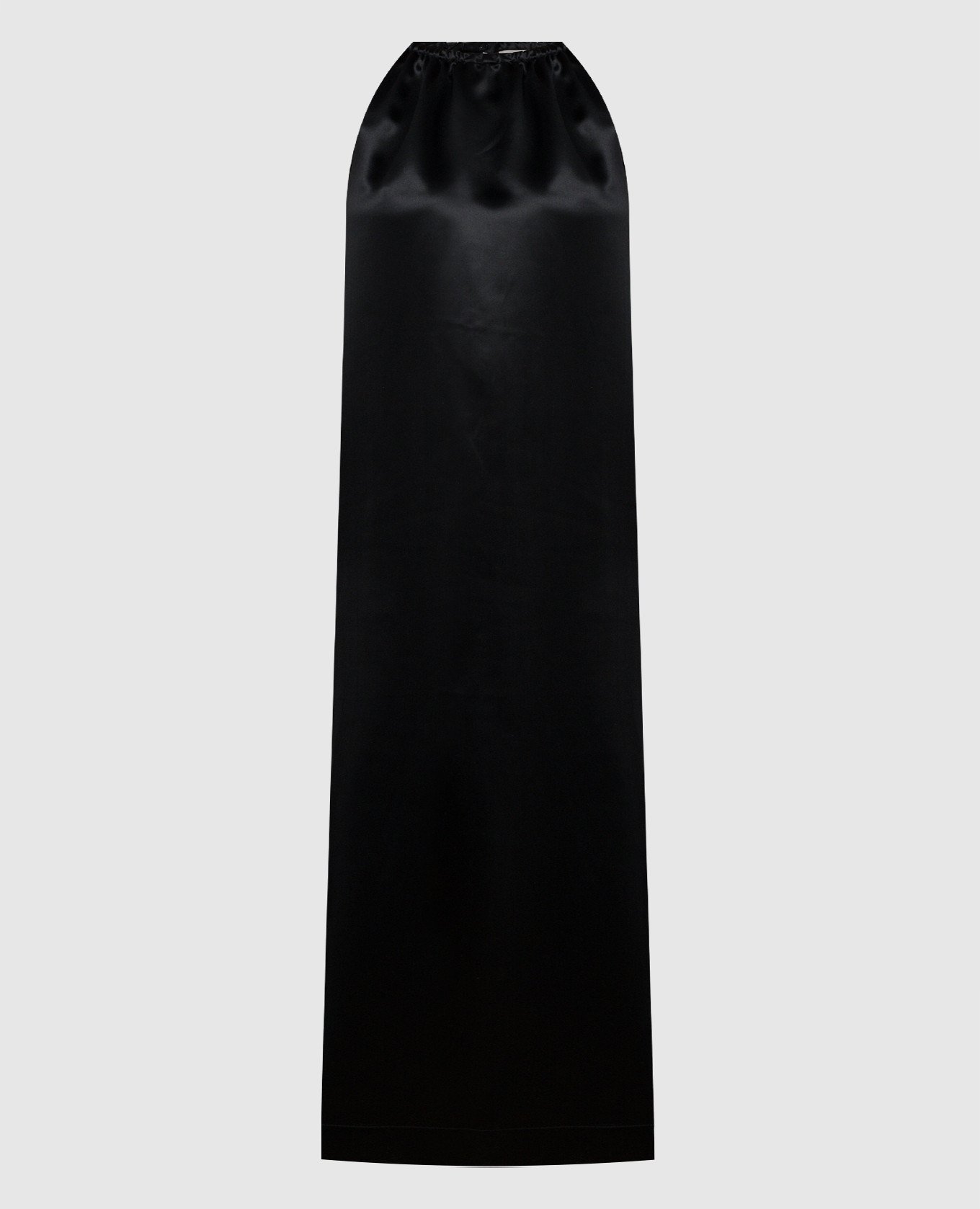 Black dress MORENE with silk