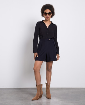 Alexander McQueen Синие шорты-карго 757639QJACF