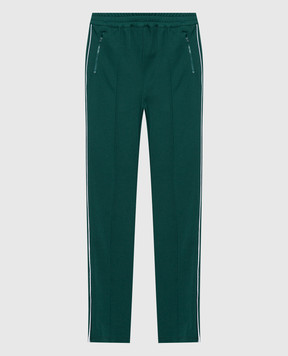 Philosophy di Lorenzo Serafini Темно-зеленые спортивные брюки с вышивкой логотипа A0315745