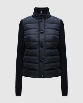 Moncler Grenoble Чорна комбінована куртка 9B00012A9462