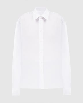 Helmut Lang Белая рубашка с ремешком N06HW525