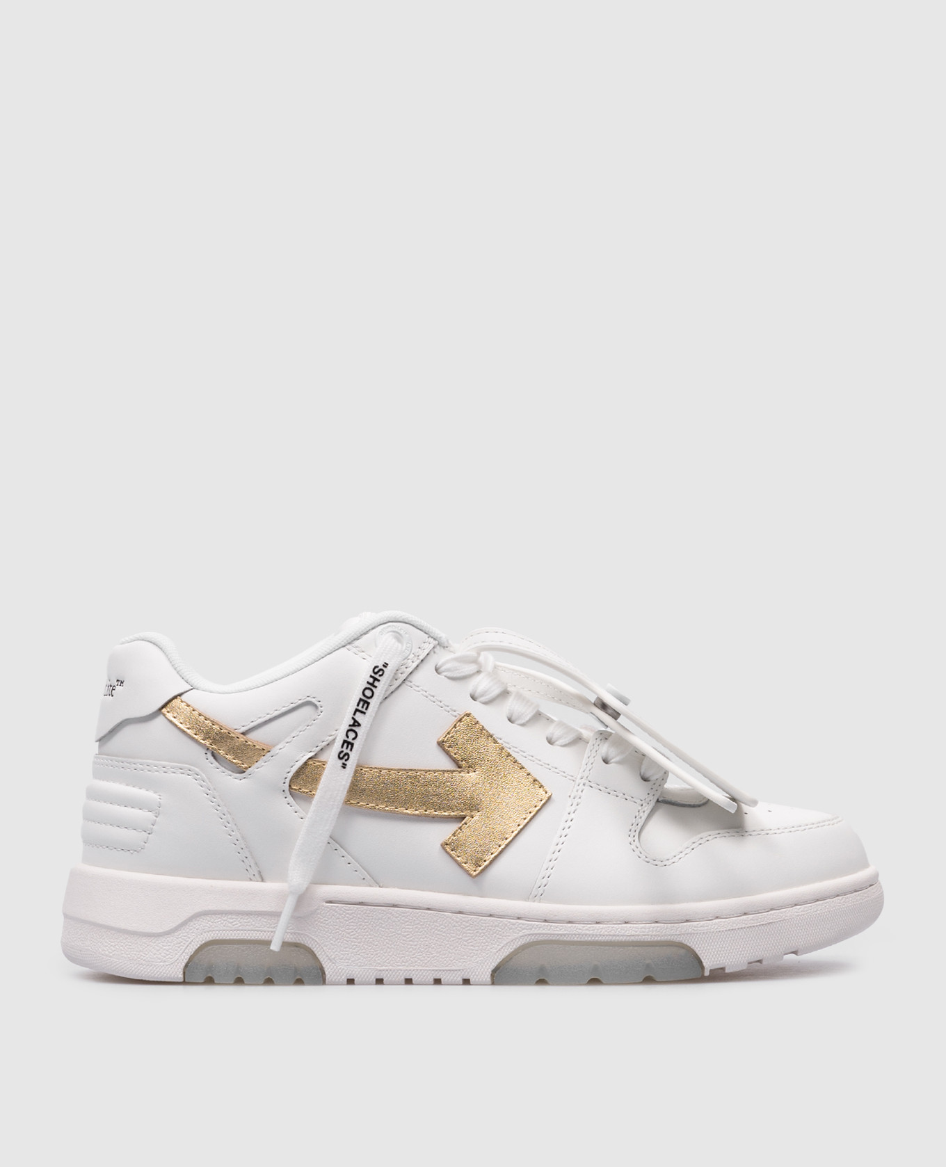 

Белые кожаные кроссовки Out Of Office с логотипом, Белый, Кроссовки