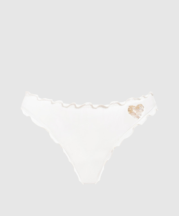 Twinset White panties from a swimsuit with sequins 231LBM177