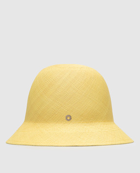 Loro Piana Жовтий клош із соломи FAM2432