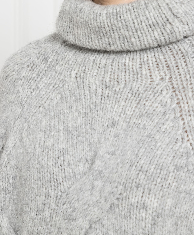 Ermanno Scervino - Серый свитер с фактурным узором D435M325PUN