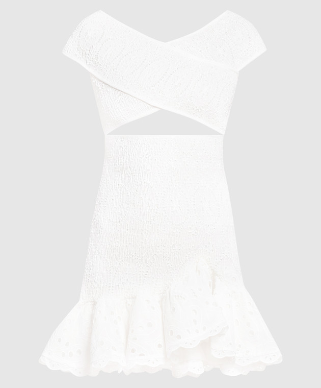 Charo Ruiz Біла сукня Nella з вишивкою бродері 233618
