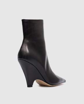 Bottega Veneta Черные кожаные ботильоны 708303V1TR0