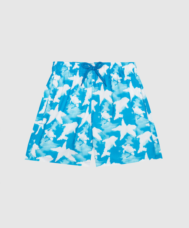 Vilebrequin Children's blue Jihin swimming shorts in a print JHIC3J66