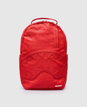 Sprayground Диитячий червоний рюкзак Scrible з логотипом 910B5367NSZ