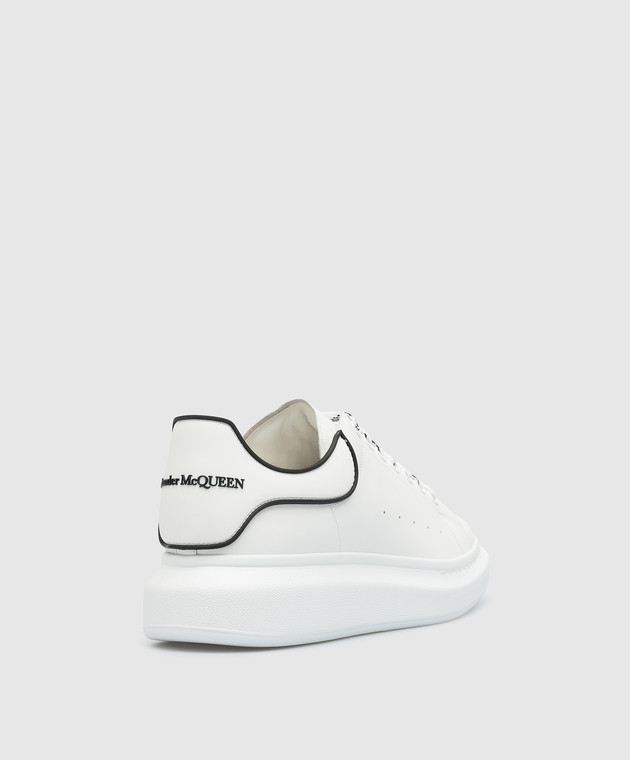 Alexander McQueen White leather sneakers with logo 625156WHXMT image 3