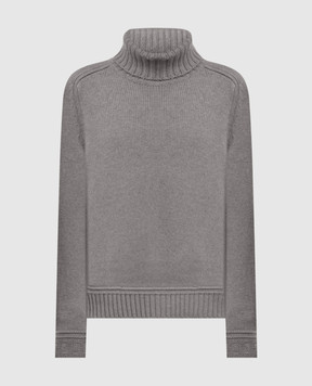 Loro Piana Серый свитер из кашемира FAM4073